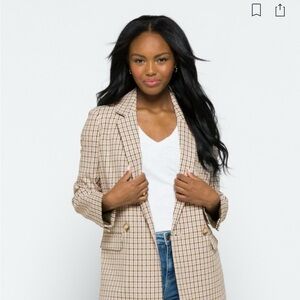 Madewell Blazer Plaid Dark Academia